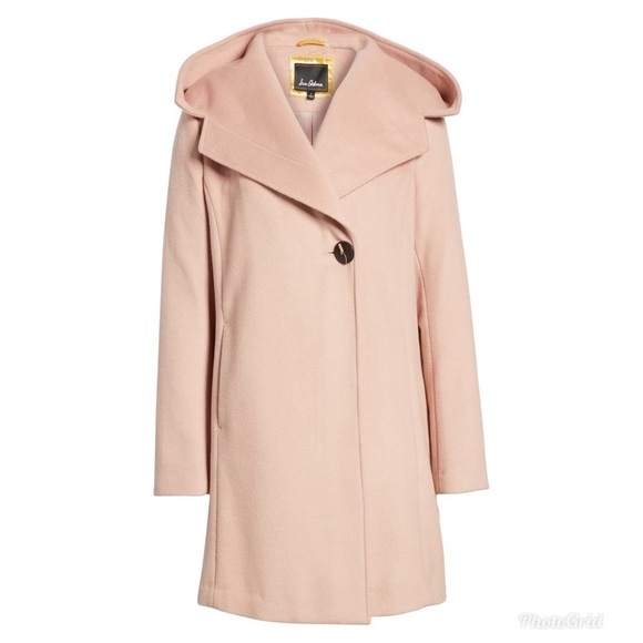 Sam Edelman Shawl Collar Hooded Coat in Blush 10 - Picture 3 of 8